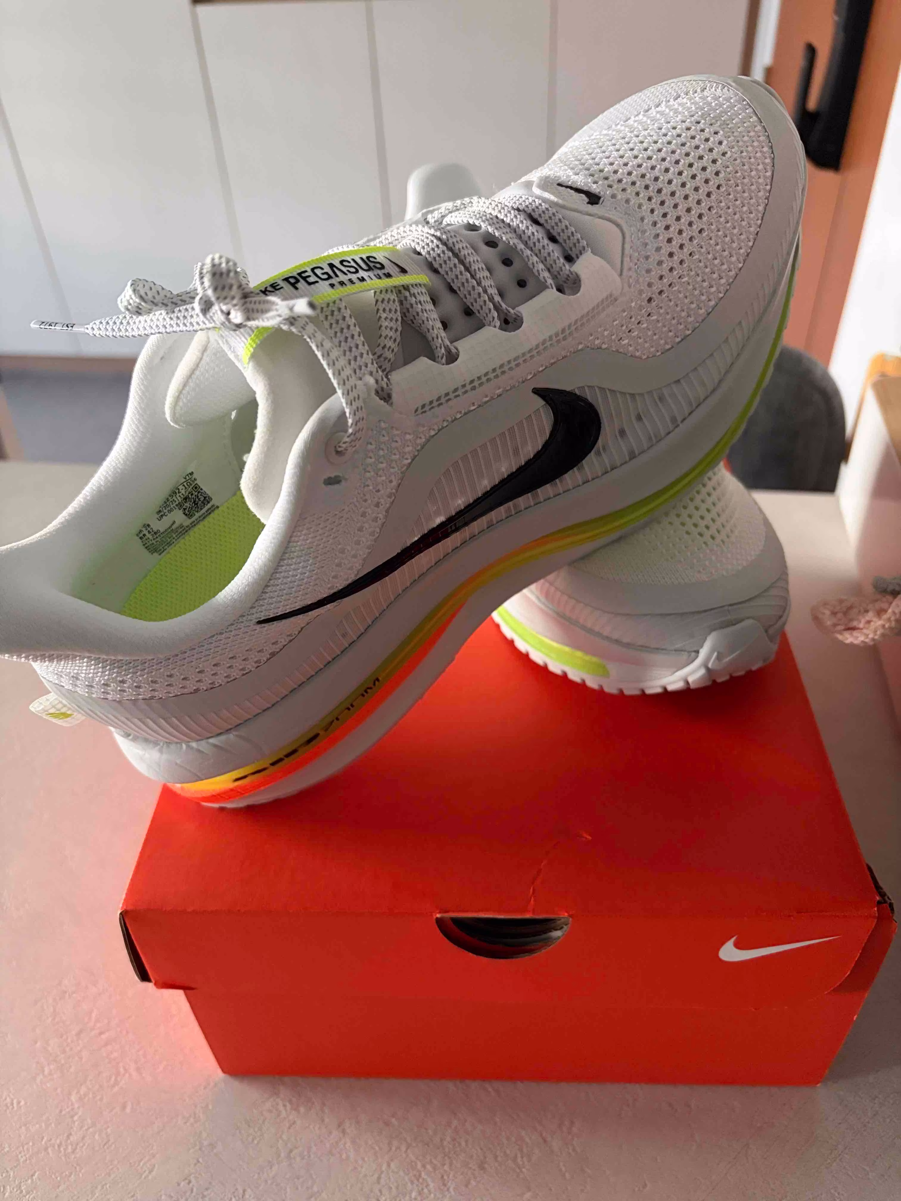 Nike Air Zoom Pegasus Premium White Volt Black HQ2592-105 Nike Air Zoom Pegasus Premium White Volt Black HQ2592-105